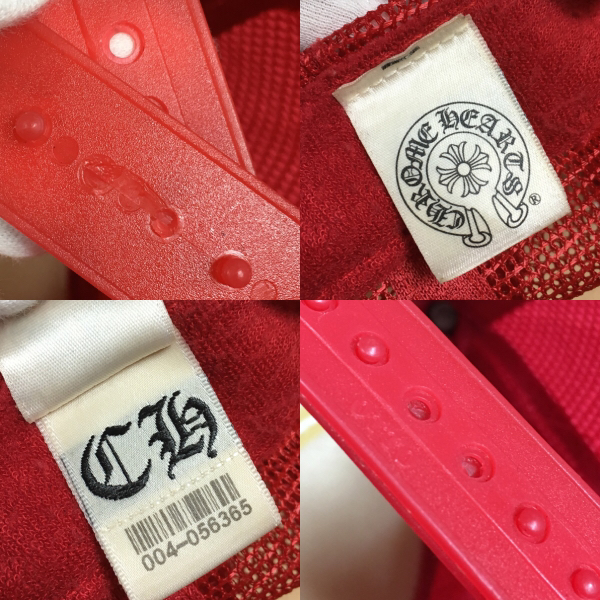 クロムハーツ FUCK トラッカーキャップ 帽子 赤×白 本物 OTTO