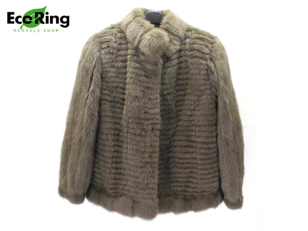 1円 美品 ミンク ショート丈 毛皮ファーコート 11 AI293 【公式通販】
