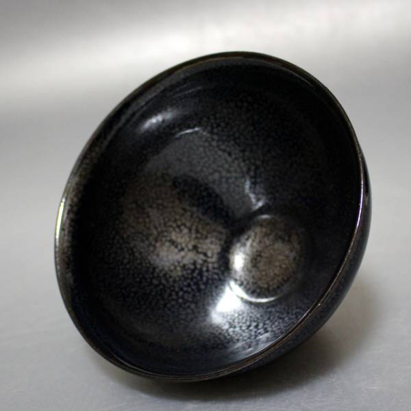 N1445 鎌田幸二 油滴天目茶碗 陶器 茶道具 共箱 Sora 鎌田幸二作 灰