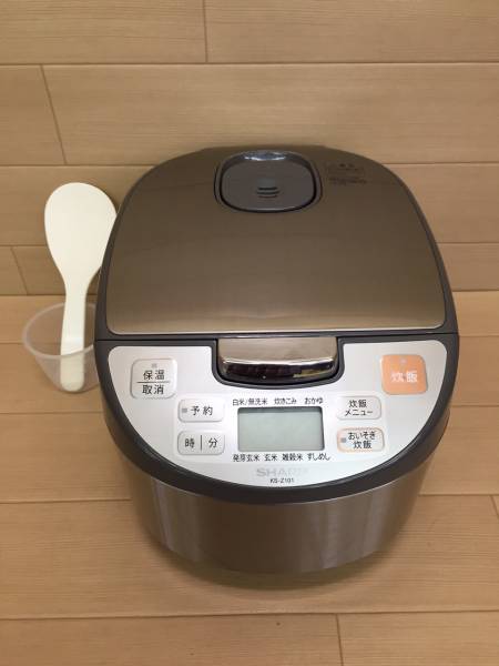 ○M【SHARP】ジャー炊飯器 KS-Z101-S 5.5合炊き 15年製