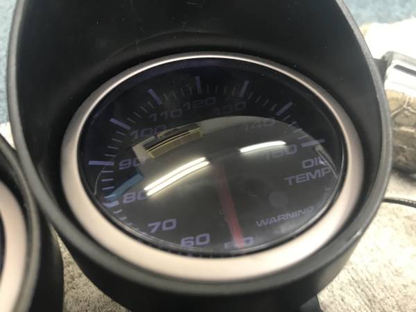 アルファロメオ　155　追加メーター　油圧　油温　一式セット