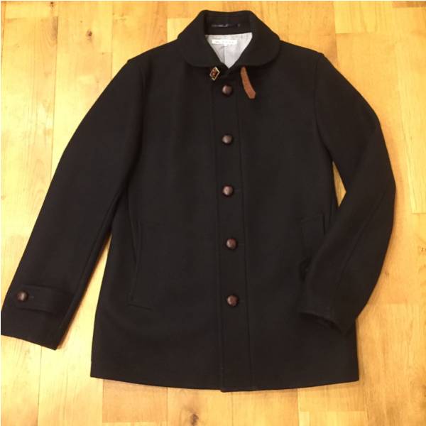 グリーンレーベル コート メンズ L メルトン 黒