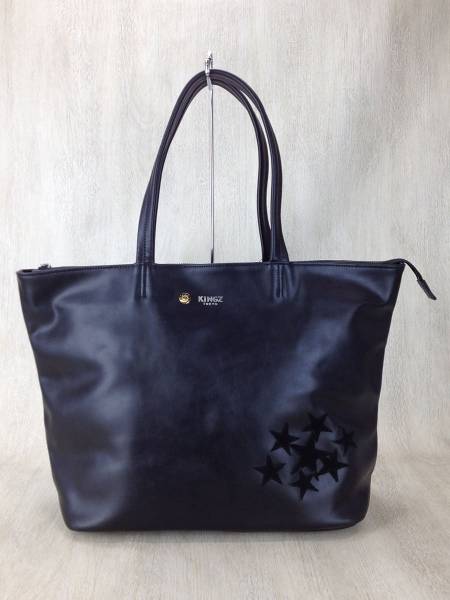 【美品】Samantha　kingsバッグ　EXILE　TAKAHIROモデル Samantha KINGZ◇TAKAHIROコラボ レザートートバッグ/BLK ファッション