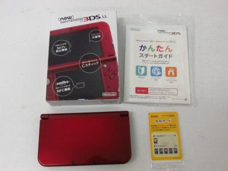 Newニンテンドー3DS LL 本体 メタリックレッド 動作確認済◇7039