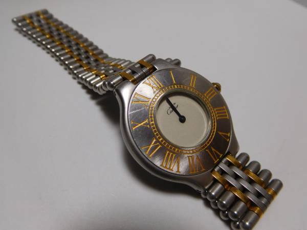 1円～ジャンク品 カルティエ クォーツ 腕時計 (N-O34) ジェムライン