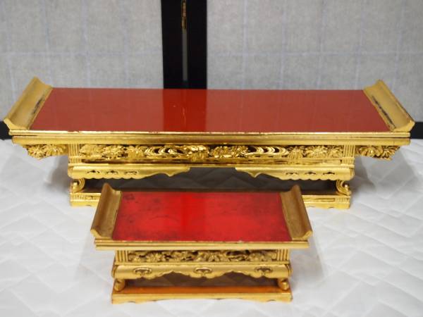 前卓・上卓　2点セット　木製　中古