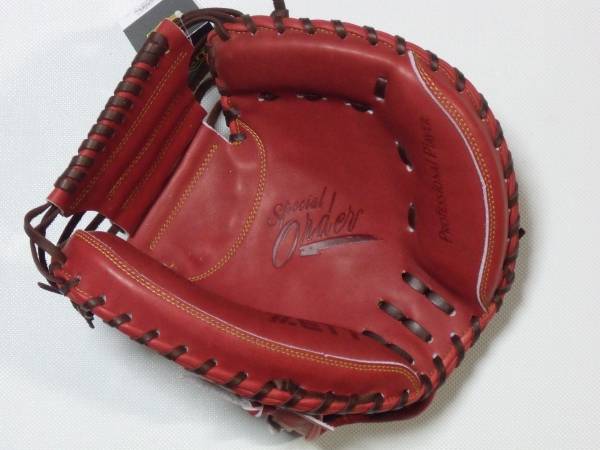 スペシャルオーダー◆ZETT◆硬式キャッチャーミット／ボルドー