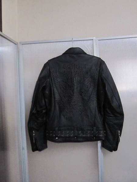 HARLEY DAVIDSON　レザーライダースＪＫ　Ｓ（クロ）