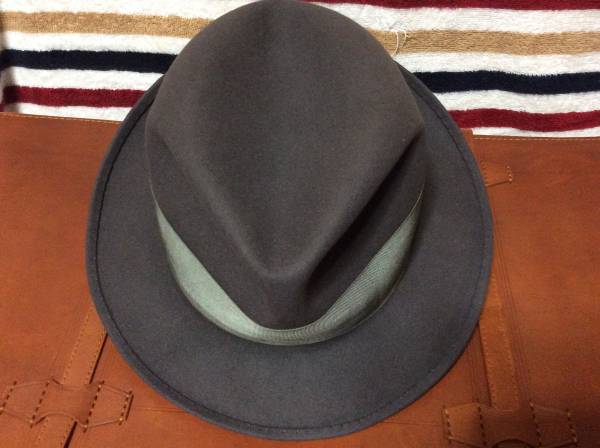 ビンテージ 希少'50sステットソンIMPERIALback-bow フェドーラ Stetson