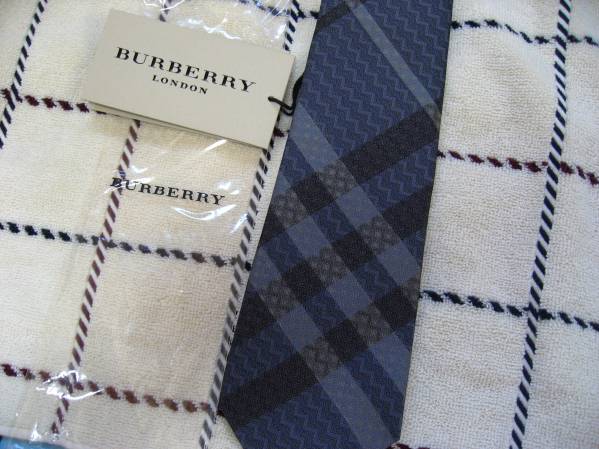 ★Burberry【新品】 バーバリー チェック柄シルクネクタイグ