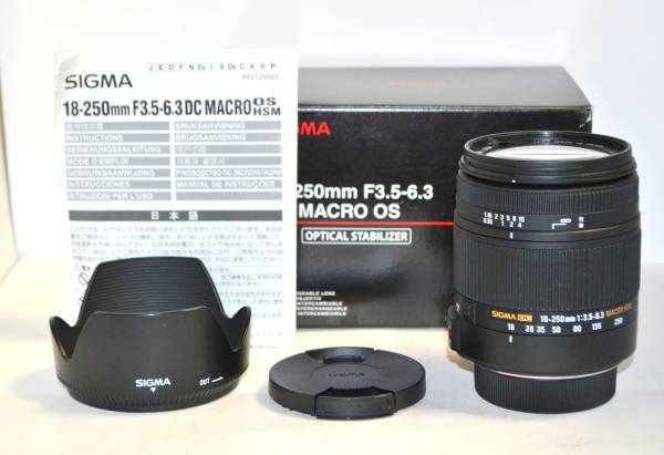 SIGMA 18-250mm 3.5-6.3 DC OS HSM 元箱 おまけ♪ ニコン 格安 一眼