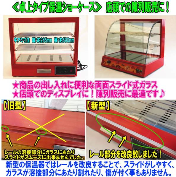 保温 ショーケース ホットウォーマー 【赤】⑥