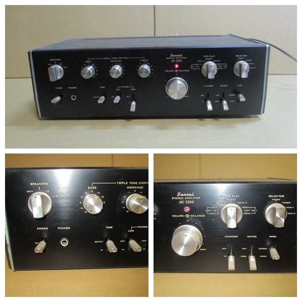 サンスイ SANSUI AU-5500 プリメインアンプ オーディオ機器 山水 σθKB