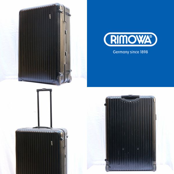 RIMOWA 定6.7万 リモワ サルサ 二輪 80Lクラス スーツケース 黒