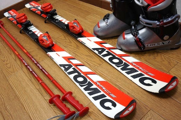 ☆美品☆DYNASTAR157cm LANGE 大人用カービングスキー4点SET