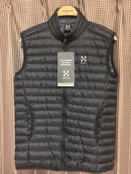 ★新品未使用 HAGLOFS エッセンスダウンベスト/メンズS★