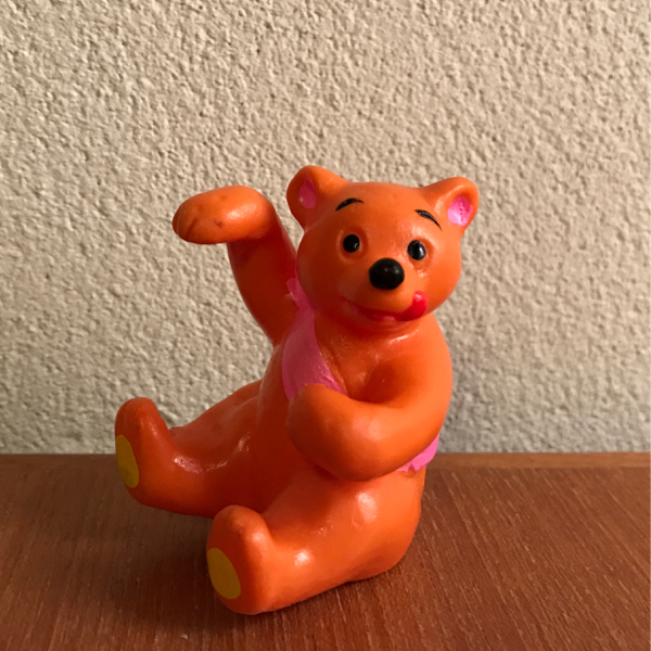 昭和レトロ 日立ラジオ 小さい クマ ソフビ 人形企業 珍品おまけ