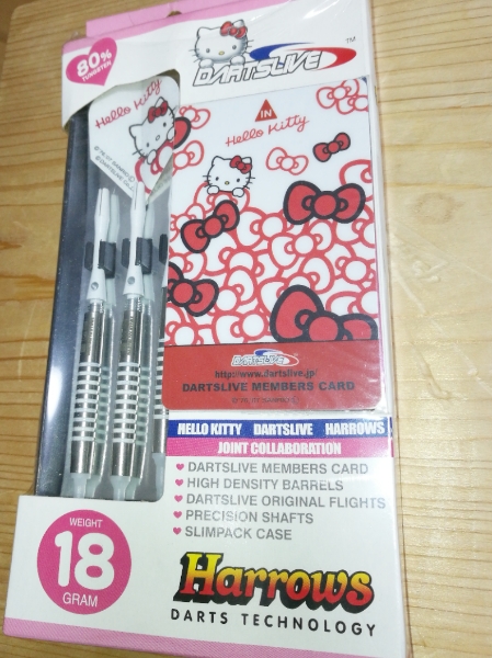 ダーツライブカード 限定キティカード ダーツ付き 新品未開封ハロー