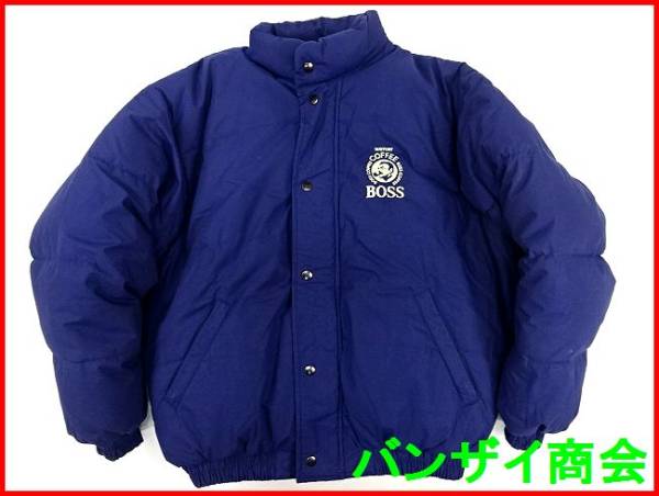 非売品★サントリー BOSS ボス ダウンジャケット /ボスジャン/紺