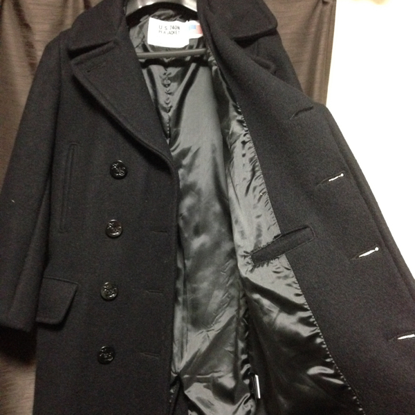 Schott ネイビー ピーコート 38 SCHOTT SCHOTT ショット ロングピーコート ネイビー 新品同等 ショット