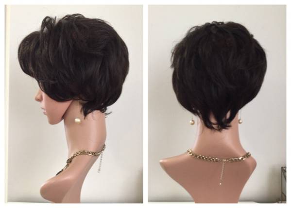 人毛100 ハンドメイド フルウイッグ 白髪隠し 医療用にも AW43