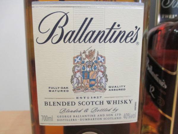 古酒 Ballantine's バランタイン 12年 他 ウイスキー 3本セット