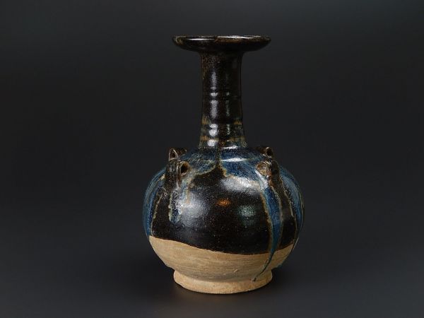 中国古玩 発掘 花瓶 二彩 唐物 初だし品