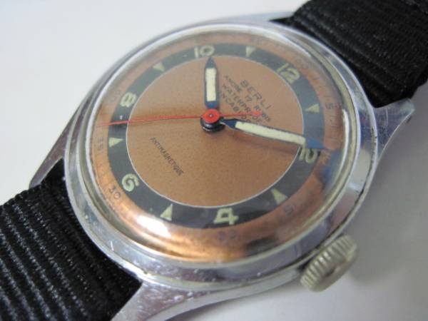 50’ｓヴィンテージSWISS BERLI アンティーク 手巻時計　稼働品