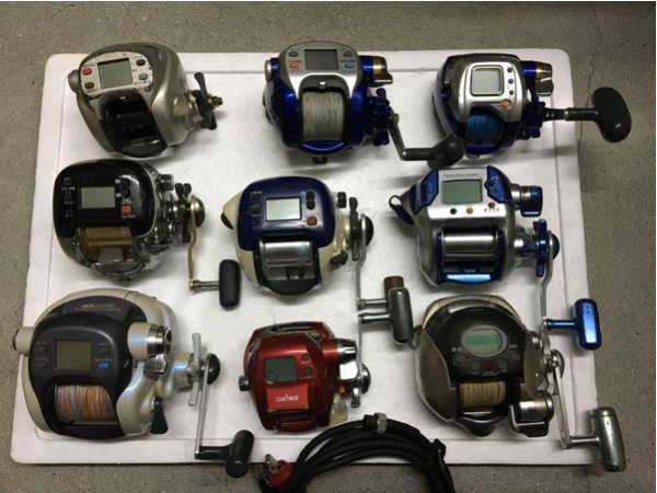 SHIMANO シマノ 電動リール 9台まとめ売り 電動丸 本体のみ SHIMANO シマノ 電動リール 9台まとめ売り 電動丸 本体のみ SHIMANO