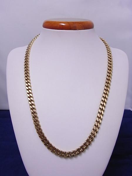 K18 2面カット喜平チェーン ネックレス 7mm 51cm 100ｇ