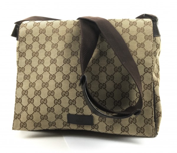 ☆グッチ☆GG キャンバスショルダーバッグ ブラウン☆C706-48APA GUCCI 