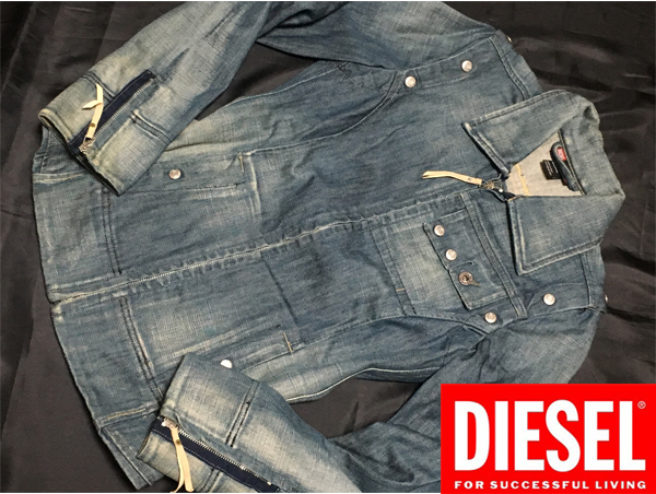Diesel ディーゼル 2WAY デニムジャケット ベスト レディース S 