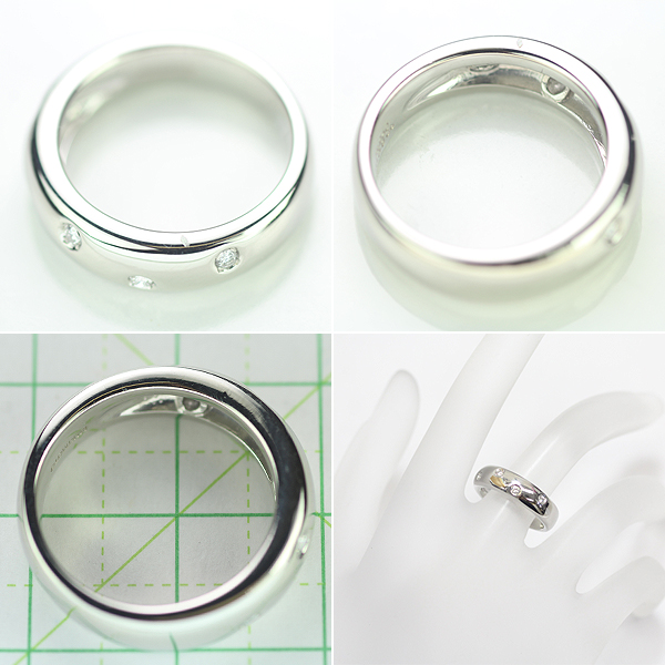 1円～ ミキモト Pt950 ダイヤモンド リング D0.09ct SELBY MIKIMOTO 