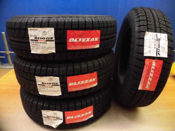 新品 REVO GZ 175/65R14インチ14年製 4本set フィット ノート等