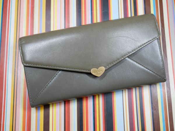 新品ポールスミスラブレター長財布初期版限定カラートープ訳有り