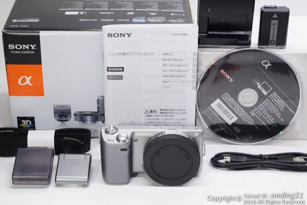 ★美品★SONY α NEX-5N ボディ シルバー★付属品多数★