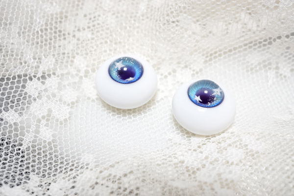 ◆ディーラー様製 グラスアイ 18mm 星空◆