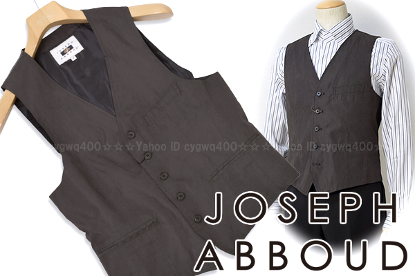 y302新品JOSEPH ABBOUD ジョセフアブード ポプリンジレベストLL