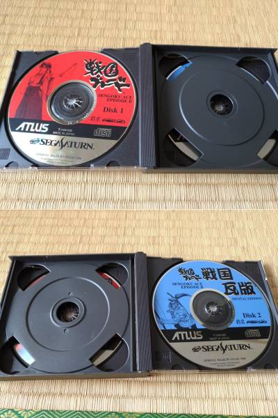 【中古・読込確認】SSソフト 戦国ブレード ディスク2枚_2