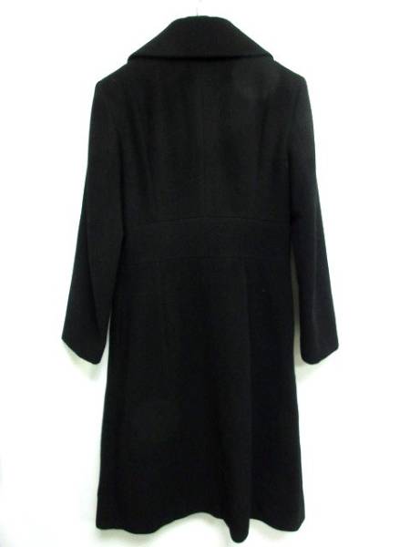シンクロ クロッシングズ ロングコート ウール カシミヤ 黒 38 | DOMO 