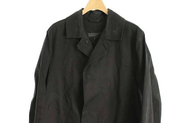 最終お値下 美品 マーガレットハウエル 麻100% ステンカラージャケット 