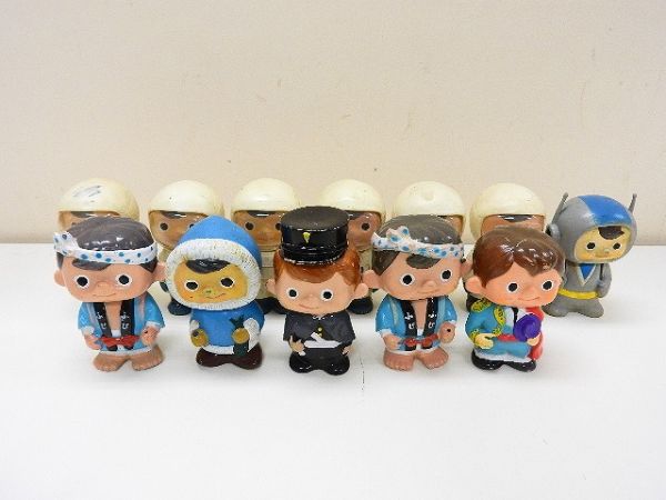 1656/●貯金箱まとめて12点 富士銀行 ぼくちゃん宇宙飛行士等 ソフビ