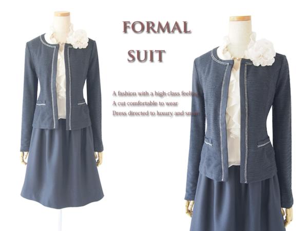 LL 17号 19号 柔らかく軽い 春ニット ウエストゴム スーツ#1M283