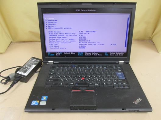 Lenovo ThinkPad T510 4313-PD2 Core i5 M 520 2.4GHz 4GB 15.5型 DVDマルチ[48595]