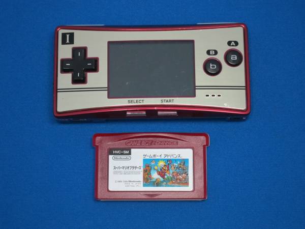 Nintendo GAME BOY micro　本体　+　カセット (スーパーマリオブラザーズ)