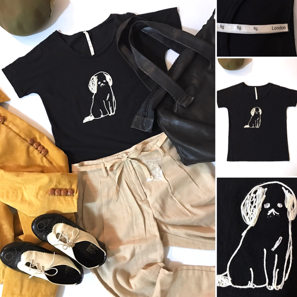 fig London  DOG Tシャツ  XSサイズ ♬ fig London - fig London DOG Tシャツ XSサイズ ♬の通販 by rilataro