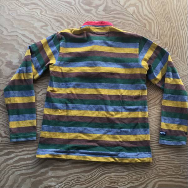 美品 バーバリアン ボーダーカットソーM ラガーシャツ_3