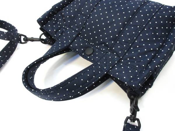 ヘッドポーター HEAD PORTER 美品 MASTERNAVY ドット トート バッグ