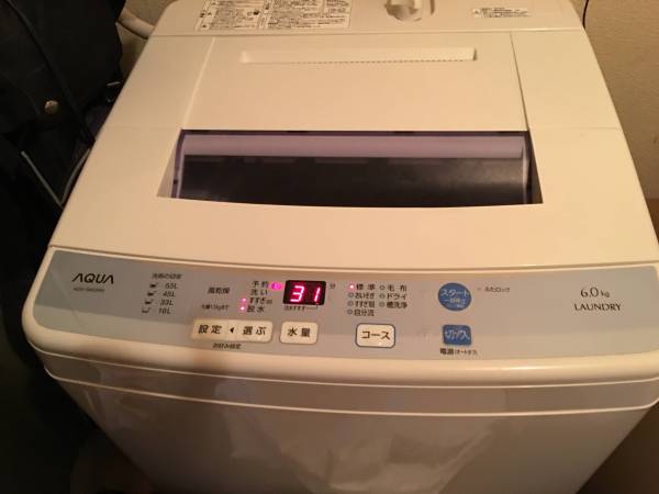 全自動洗濯機 AQUA 6.0kg 全自動洗濯機6kg☆AQW-S60D☆