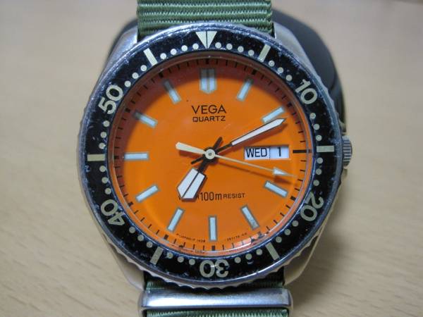 CITIZEN【VEGA】シチズン ベガ オレンジ文字盤ダイバーウォッチ